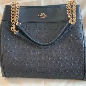Coach Black Leather Handbag